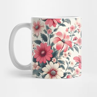 Pink Flowers Mug